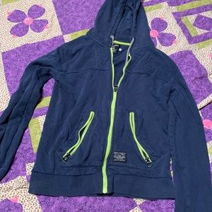 Blue zip up hoodie